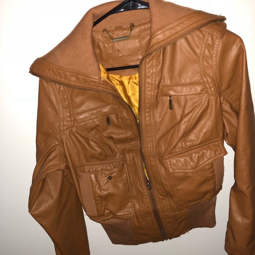 Faux leather jacket